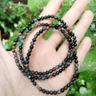 Black Rose Tourmaline 3 loops bracelet Black Rose Tourmaline