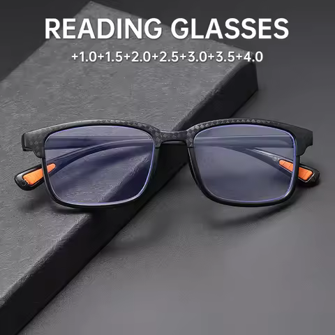 New Men Women Round&Square Frame Boho Y2K Reading Glasses Anti Blue Light Eyewear Spectacles Fashion