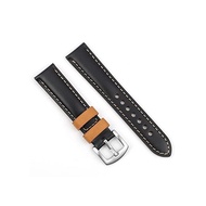 Watch Band Leather 18mm 20mm 22mm 24mm Vintage Men's Watch Leather Belt (Black % Gangnam % 18mm)