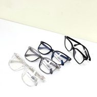 Long square plastic frame glasses 20221