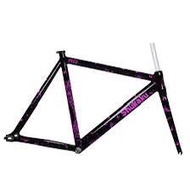 Pizz shukaku black&pink fixie frame/full bike