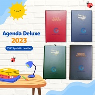 Agenda Deluxe 2023 Assorted Colors Cover Leather