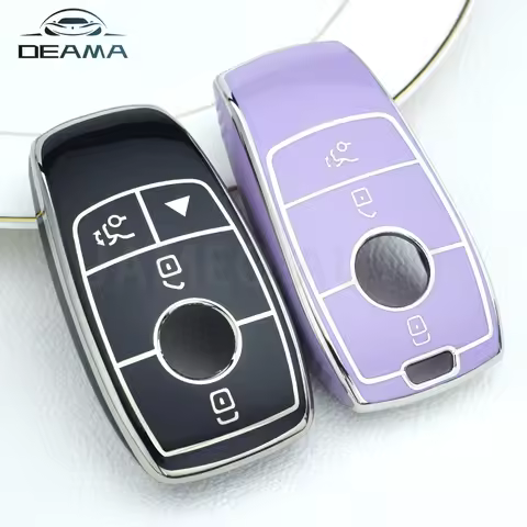 2 3 4 Buttons TPU Car Key Case Cover for Mercedes Benz A-B-C-M-CLA-CLS-E-G-GLB-GLC-GLE-R-SL Class AM