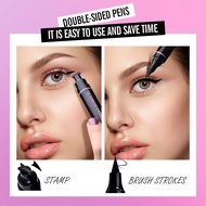 KIMUSE 2PCS/Set 3 Colour Double Head Waterproof Eyeliner Pen Cat Eye Winged Eye Eyeliner Cosmetic Se