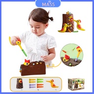 [MASS Toys] Wooden Pecker Feeding Game Bite Toys Educational Toys for Children 1-5 Years
