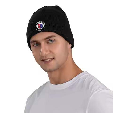 Alpina - Classic Car Logos Winter Skullies Beanies Hat Warm Autumn Knitted Hats Bonnet Caps for Wome