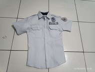 polo white for security Guard with patches(name cloth)(agency name)(sosia/padpao