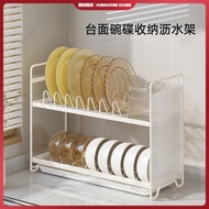 Dish Drainer Rack for Bowls and Plates Kitchen Shelf Countertop with Drainer Dish Racks