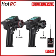 HOTRC CT-8B 10CH Transmitter Color Screen Remote Control 2.4G 8Channel F-08A Receiver For RC Model C