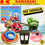 KAWASAKI HIGH PRESSURE WASHER WITH (DUAL) COIN SLOT 5 PESO CARWASH VENDO (FREE TARPAULIN)