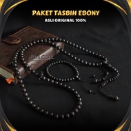 Genuine ORIGINAL Sulawesi Black Wood Ebony Ebony Ebony Ebony Wooden Tasbih Bracelet Package