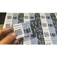 ticket food stub event stub 50 pcs