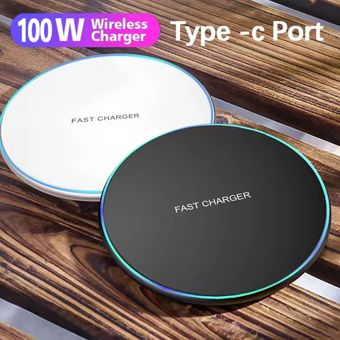 100W Wireless Charger USB C Pad Quick Charge QC 3.0 For iPhone 16 15 14 13 12 11 XR 8 Samsung S24 S2
