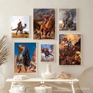 1pc Dragon Rider Poster HD Posters Home Room Bar Cafe Decor Art Wall Painting Picture British style 