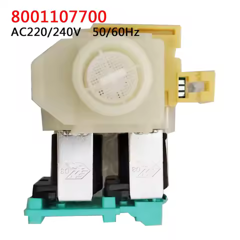 For Bosch Siemens drum washing machine dual head inlet valve 8001107700 solenoid valve AC220/240V