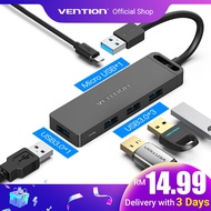 Vention USB Hub 4 Port 3.0 Ultra Slim Data Super Speed For Mac Pro Surface PC Flash Drive