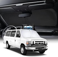 NEVERLAND Car Windshield Sun Shade Custom Fit Ford Econoline E-Series Van & Motorhome E-150 E-250 E-