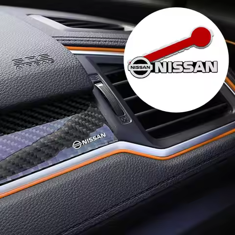Car logo badge audio decoration sticker Car Accessories For Nismo Nissans Tiida Teana Skyline Juke X