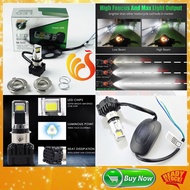 H2S Motor RTD M02D H4 Headlamp AC/DC Motor Motorcycle LED Headlight Bulb 25W 30W Motorbike Headlight