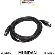 MUNDAN 7 Pin DIN Cable Male to Male, 3 Meters / 9.8ft Plug and Play DIN Extension Cord, Professional