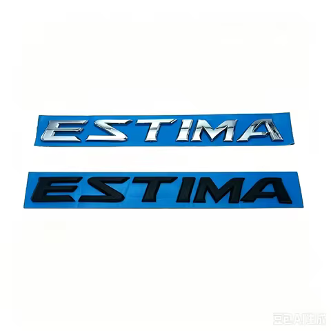 ESTIMA ABS Letter Emblem Badge Sticker Rear Trunk Logo Decal For Toyota Car Exterior Modification De