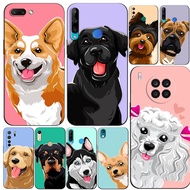 Case For Huawei Y6 Pro 2019 Y6S Y8S Y5 Prime Lite 2018 Phone Cover Funny Lovely Dogs
