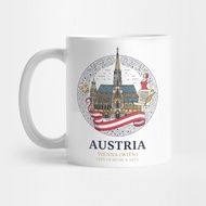 GElas Souvenir AUSTRIA VIENNA CITY OF MUSIC AND ARTS - Austria Tea Mug