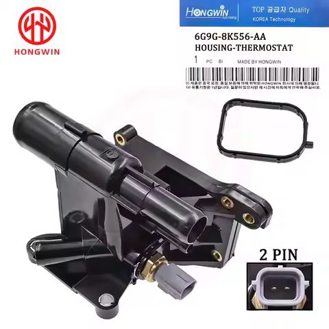 For Ford C-MAX Fiesta Focus Galaxy Mondeo S-MAX New Water Outlet Engine Coolant Thermostat Housing S