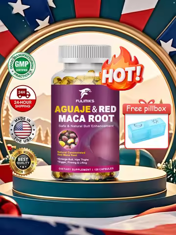 Pure Aguaje & Red Maca Root Capsules, Support Balances Estrogen & Promotes a Healthy Menstrual Cycle