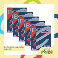 5pads EXCELLENT INTERMEDIATE PAD, Quiz Pad 1/4, 1/2 Lengthwise and Crosswise
