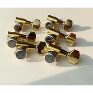 Original GOTOH SG381-07-MGT Electric Guitar Locking Machine Heads Tuners (  Gold  ) Tuning Peg MADE 