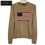 Polo Ralph Lauren 金色星條針織衫，M 碼 [二手]