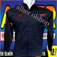 KEMEJA 1 pocket Honda HRC shirt Honda HRC shirt Honda HRC uniform Honda HRC Pdh Honda HRC work shirt