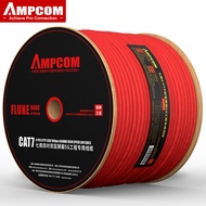AMPCOM RJ45เครือข่ายสายเคเบิลอีเทอร์เน็ต CAT8คอมพิวเตอร์/CAT7/สาย CAT6A ที่ยกเลิกก่อนสายแพทช์-รองรับ