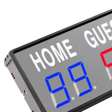 Electronic Scoreboard Digital Scoreboard LED Score Board Tabletop Score Keeper for Home Football Out