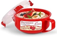 Sistema Microwave Collection Breakfast Bowl, 28 oz./0.8 L, Red