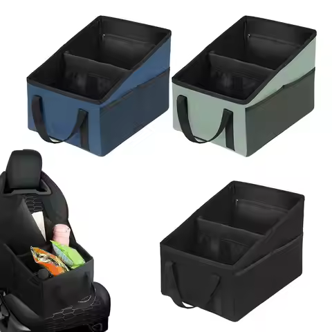 Car Foldable Storage Box Seat Organizer Large Capacity Box Space-saving Storage Multi-Compartment Tr