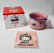 §鈺康商行§7-11超商聯名Hello Kitty 仿琺瑯造型杯陶瓷碗組 經典偶像變裝系列(2款可選)