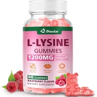 L-Lysine 1200mg Gummies, Chewable Lysine Supplement for Adults, Immune Support, Collagen Formation S