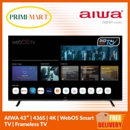 AIWA 43″ | 436S | 4K | WebOS Smart TV | Frameless TV