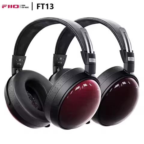 FiiO FTSeries FT13 Closed-Back Headphones Large 60mm Dynamic Driver with Natural Purpleheart Wooden 