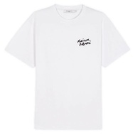 Maison-Kitsune T-shirt top mens and womens niche mk little fox letter print crew neck simple casual 