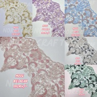 M006[1METER]TRIMMING DIAMOND BORDER LACE/BORDER LACE DIAMOND / LACE MANİK/LACE BAJU NİKAH/RENDA MANI