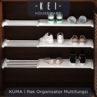 Large TOINANKEI/KUMA Multifunctional Cupboard Divider Divider Rack Adjustable Cupboard Shelf Practic