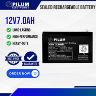 12V 7.0AH Sealed Rechargeable Battery / UPS Battery / Battery for UPS / 7ah Rechargeable Battery / 1