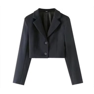 Women's Crop Blazer/ Cropped Blazer with 2 buttons and below/ Cropped Blazer for women