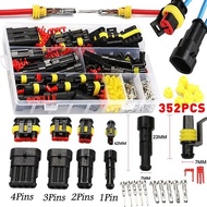 🌟352pcs🌟1.5 series electrical waterproof wire connector theminal socket 1pin 2pin 3pin 4pin soket wa