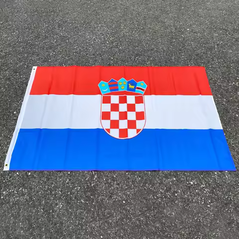 aerlxemrbrae flag Croatia Flag NEW 90x150cm Croatian National Flag 100% Polyester 3x5ft Flag of Croa