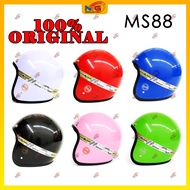 MS88 [ORIGINAL] Helmet Motor (Tali Tulisan Merah) Size Standard 57CM (SIRIM Approved)