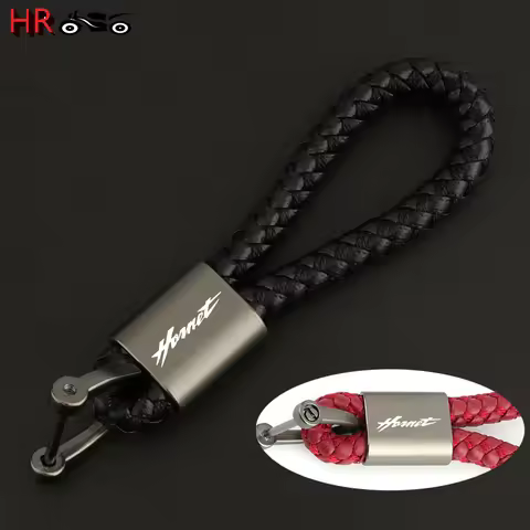 New Fashion Motorcycle Leather Rope Keychain For HONDA CB600F CB600 CB599 CB900F Hornet 250 600 900 